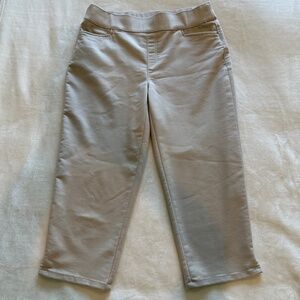 Intro Love the Fit Khaki Womens Stretch Capris Size 10
